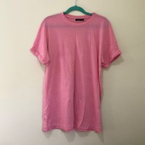 BERSHKA OVERSIZED PINK T-SHIRT WORE 1X 💗